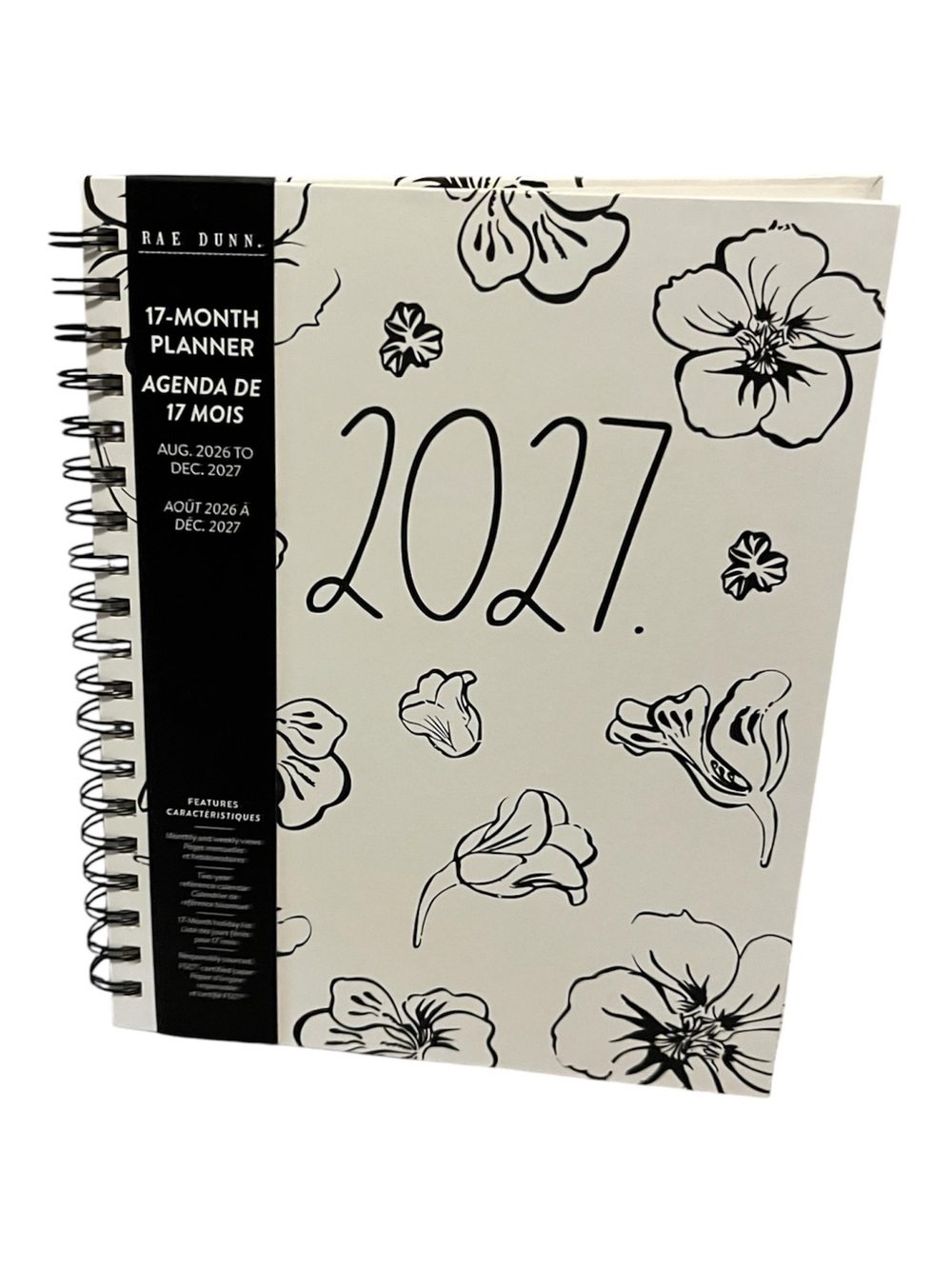 🆕 Rae Dunn 2027 Floral  Planner 17 Month